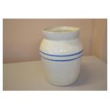 2 Gallon Blue Stripe Crock **