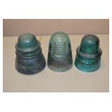 Lot of 3 Insulators - Some Damage