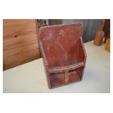 Early Scoop Re Purposed as a Wall Shelf