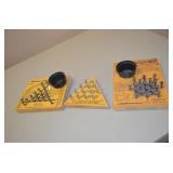 Lot of 3 Brain Teaser Wood & Nail Games