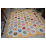 Hand Stitched Quilt 83x74"