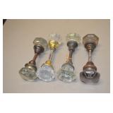 Lot of 4 Glass Door Knobs