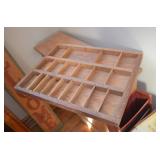 Divided Wood Display Box 22x16.5"