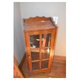 One Door Glass Front Cabinet 16x10x38"