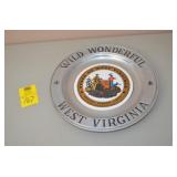 Pewter Insert West Virginia Plate