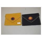 Lot of 2 Primitive Penny Purses