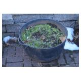 Metal Kettle 21" Across 13" Tall