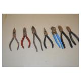 7 Pair of Pliers Craftsman & Others