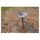 Cast Iron Garden Sundial 27" Tall