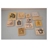 12 Rubber Stamps
