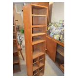 Wood Bookcase 15.5x12x66" Tall