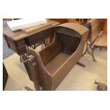 Antique Rocking Cradle 19.5x41x33"