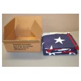 Large Heavy American Flag 55x120"