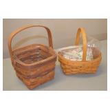Lot of 2 Longaberger Baskets
