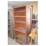 Heavy Solid Pine Bookcase Fixed Shelves