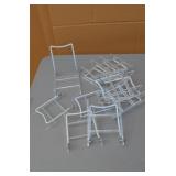 Lot of 12 Folding Plate Store Display Racks