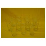Lot of 11 Vintage Style Coke Glasses