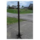 Antique 3 Row 6ft Oak Hall Tree