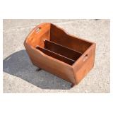Solid Wood Hand Made Magazine Cradle