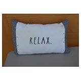 "Relax" Accent Pillow