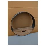 Metal Sifter Wall Shelf with Drawer