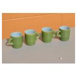 Lot of 4 Vintage Fire King Coffee Mugs