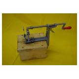 Pampered Chef Apple Peeler on Wood Stand