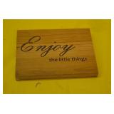 Wood "Enjoy the Little Things" Sign