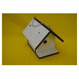 New Amish Made White Wood Birdhouse