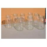 Box of 8 Canning Jars - Kerr/Ball/Mason