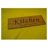 Wood Kitchen Sign
