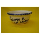 Large Pottery Popcorn Bowl