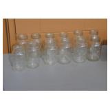 12 Multi Name Canning Jars