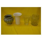 Lot of 4 Flower Pots & Vases