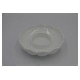 Fenton White Hobnail Candle Bowl