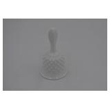 Fenton White Hobnail Bell