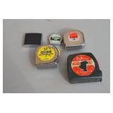 Lot of 5 Tape Measures