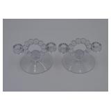 Imperial Glass Candlewick Candle Sticks