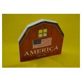 Wood America Barn Sign