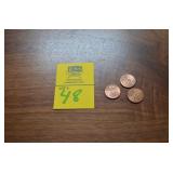 Lot of 3 Lincoln Bicentennial Formative Pennies