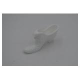 Fenton White Hobnail Slipper Shoe