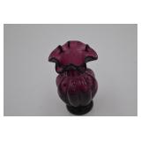 Deep Purple Fenton Vase