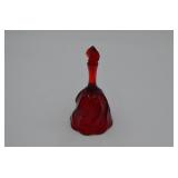 Vintage Fenton Ruby Glass Bell