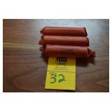 3 Rolls Unsorted Pennies