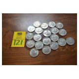 Roll of 20 Unsorted Kennedy Half Dollars