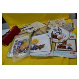 Large Lot of Cross Stitch Projects Some Partial