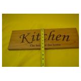 Brand New Amish Made Wood KItchen Sign