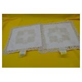 Lot of 2 NEW Lace Pillows Ready for Stuffing