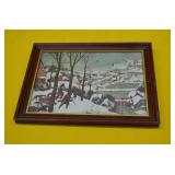 10x13" Hunters In the Snow Print