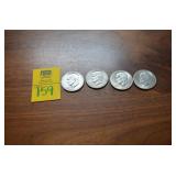Lot of 4  1971 One Dollar Coins